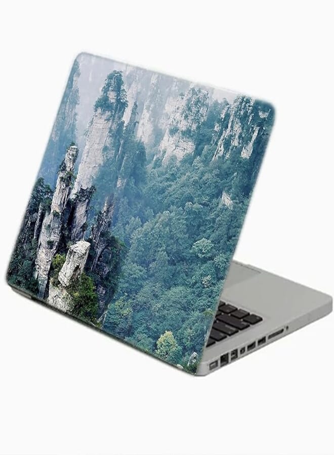 TAT Stains Liquid Texture Printed Laptop Sticker Multicolour-15.6 inch-1369